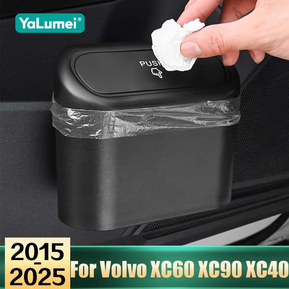 Per Volvo XC60 XC90 XC40 S90 V90 V60 2015-2019 2020 2021 2022 2023 2024 2025 Auto Piccola Cestino Con Coperchio a prova di Perdite accessori