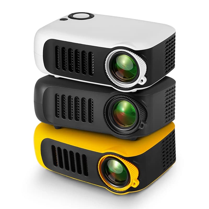 MINI Proiettore Videoproiettori LED 3D portatili Home Cinema Theater Gioco Proiettore laser Smart TV BOX 1080P 4K tramite porta HD A2000