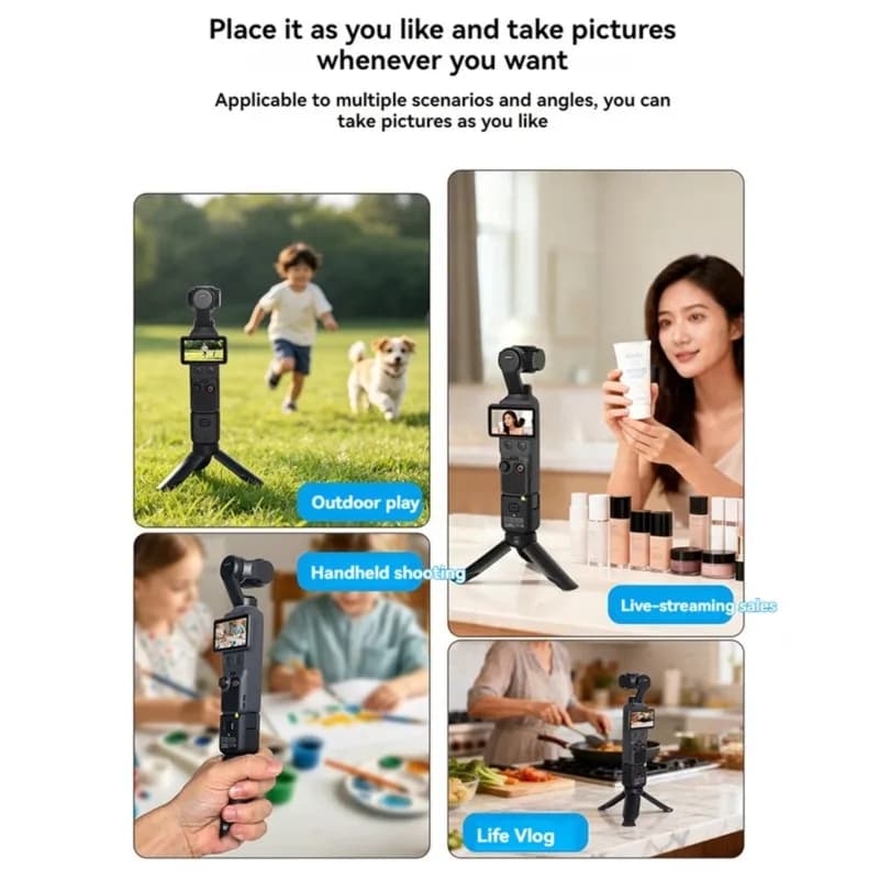 Mini Tripod For DJI Pocket 4 Stabilizer Gimbal Desktop Tripod Portable Tripod Stand