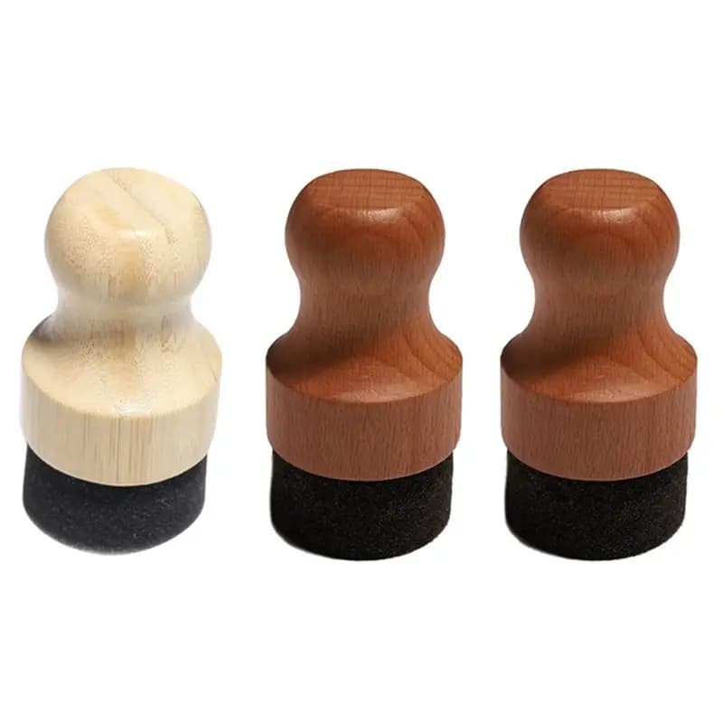 AS63-Cutting Board Oil And Wax Applicator, Round Wood Applicator For Wood Cutting Boards, Butcher Blocks, Cutlery(3Pcs)