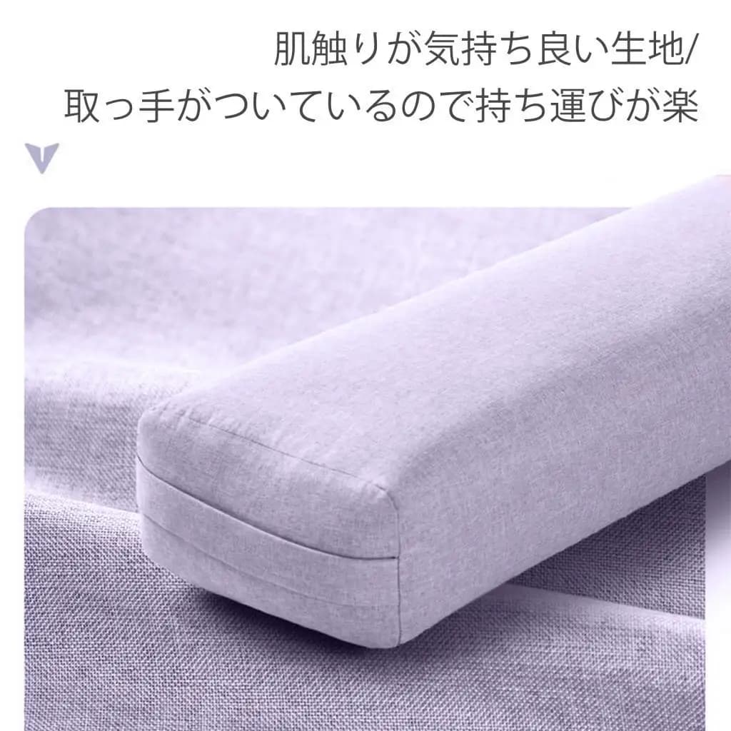 Rectangular Yoga Bolster Firm Sponge Core Comfortable Support Pillow with Handle for Stretching Meditation Yoga Equipment