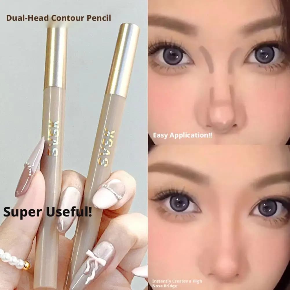 Liquid Face Contour Pen 3D Makeup Concealer Stick Waterproof 24H Long Lasting Foundation Highlighting Bronzer Pencil