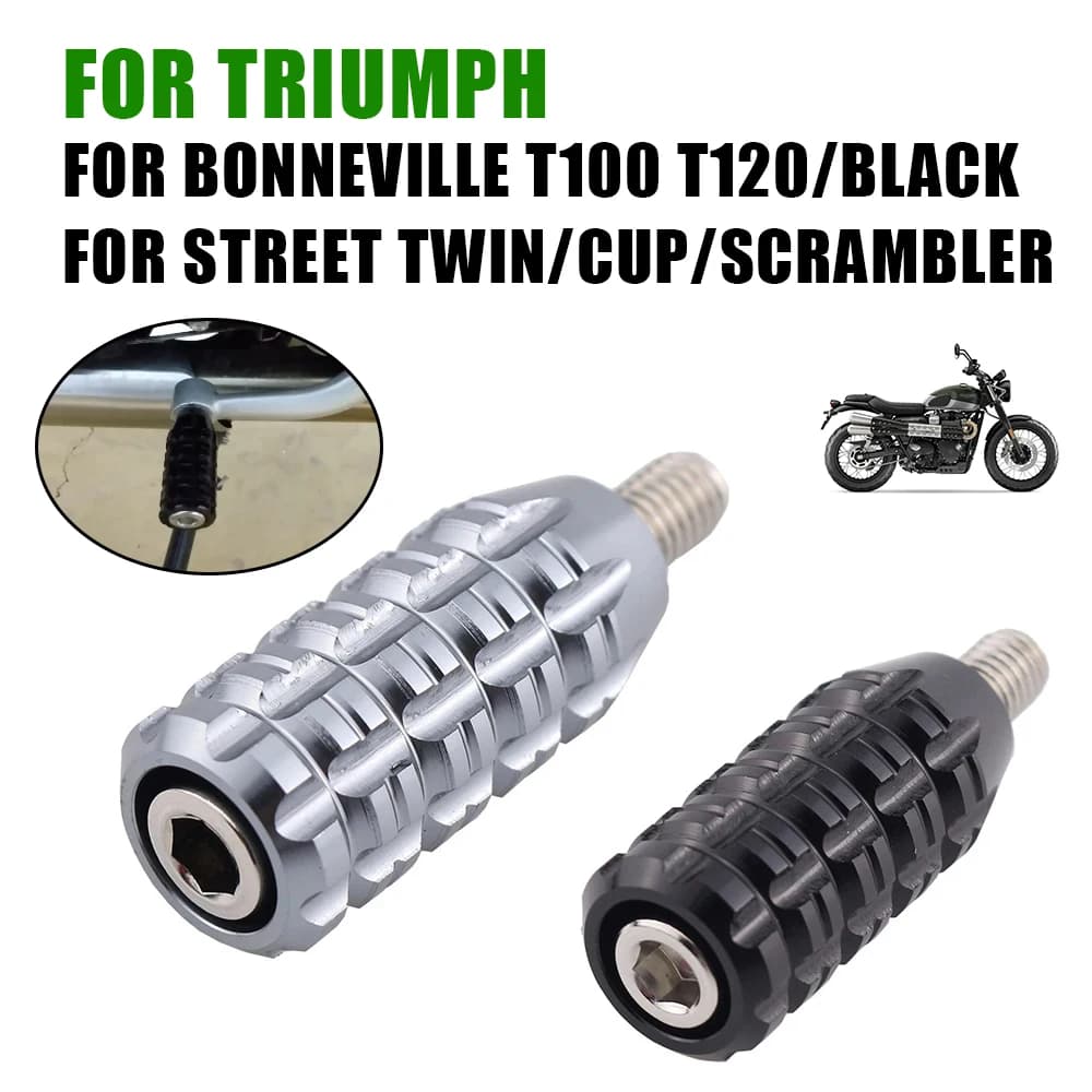 Per TRIUMPH BONNEVILLE T100 T120 Black STREET TWIN CUP accessori per moto leva del cambio pedale ingranditore copertura del piolo del piede