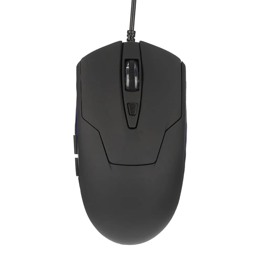 Mouse Cablato Type-C a 6 Pulsanti con DPI Regolabile, Retroilluminazione Blu, Mouse da Gaming con Luce RGB per Computer