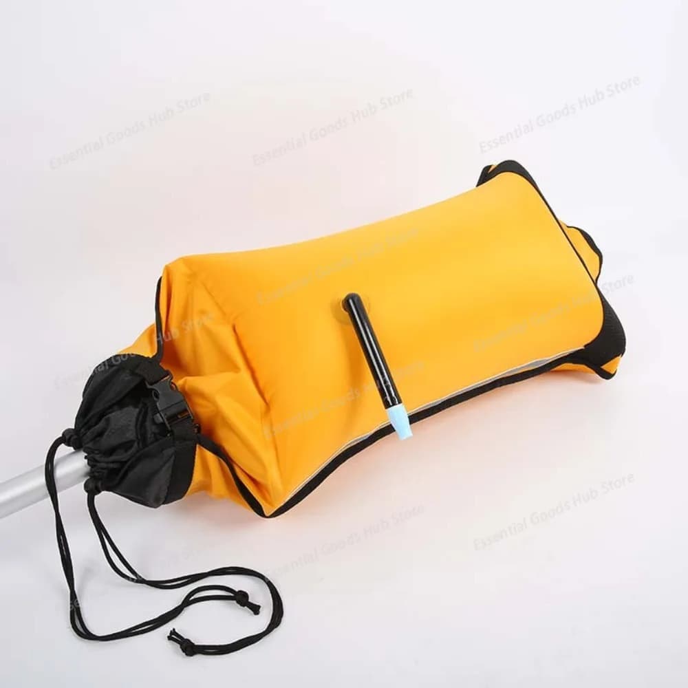 Galleggiante per Pagaia da Kayak in Nylon, Galleggiante di Salvataggio Gonfiabile, Borsa Galleggiante per Canoa, Kayak, Seayak