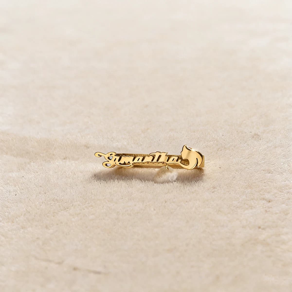 Chandler Charm Personalizzato in Acciaio Inossidabile a Forma di Gatto per Cinturino Orologio, Accessorio Decorativo per Bracciale