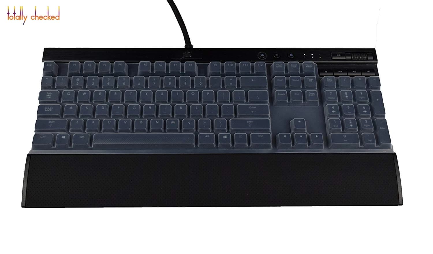 Silicone Keyboard Cover Skin Protector for Corsair K70 RAPIDFIRE RGB RAPIDFIRE K70 LUX/LUX RGB Mechanical Gaming Keyboard