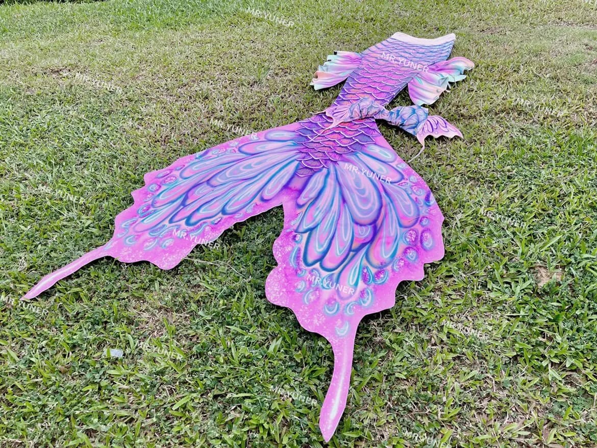 Butterfly Australian Fins Mermaid Big Tail Free Diving Performance Shooting Aquarium Mermaid cosplay costume