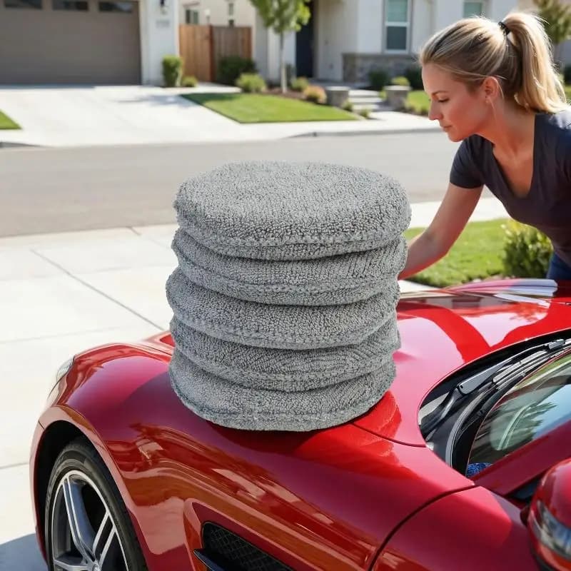 Car Detailing Waxing Pads for Polishing Premium Foam Applicator Sponges for Vehicle Surface Care