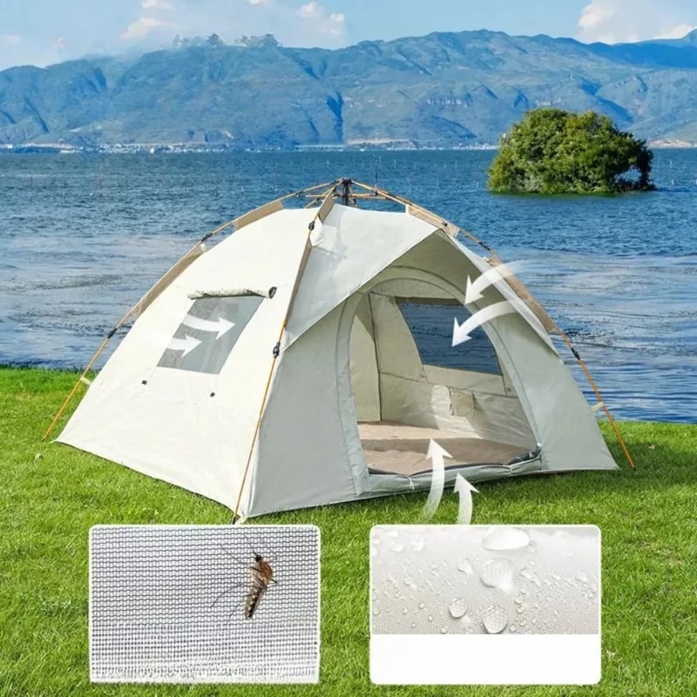 Tenda Pieghevole Automatica Calda e Leggera per Campeggio Esterno e Uso Interno in Tutte le Stagioni