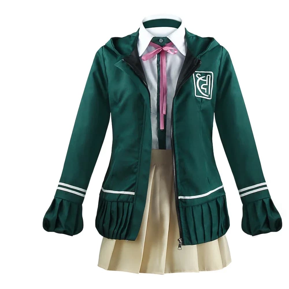 25 Studenti delle scuole superiori Uniforme Anime Danganronpa Nanami ChiaKi Costume Cosplay Giacca a maniche lunghe Gonna corta Comic-Con Outfit