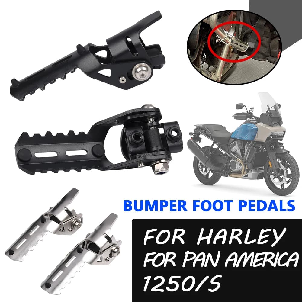 Moto anteriore pedane poggiapiedi morsetti per HARLEY PAN AMERICA 1250 S 1250 S PA1250 S PA 1250 S 2022 2021 2020 accessori