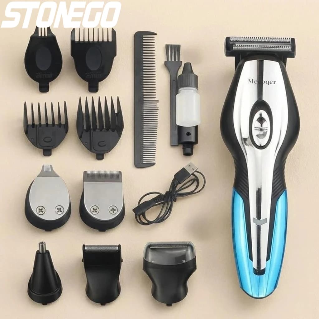11 in 1 Rechargeable Wireless, Haircut, Rulebarba, Styling Tools Maschile, Remove Naso and Earrings