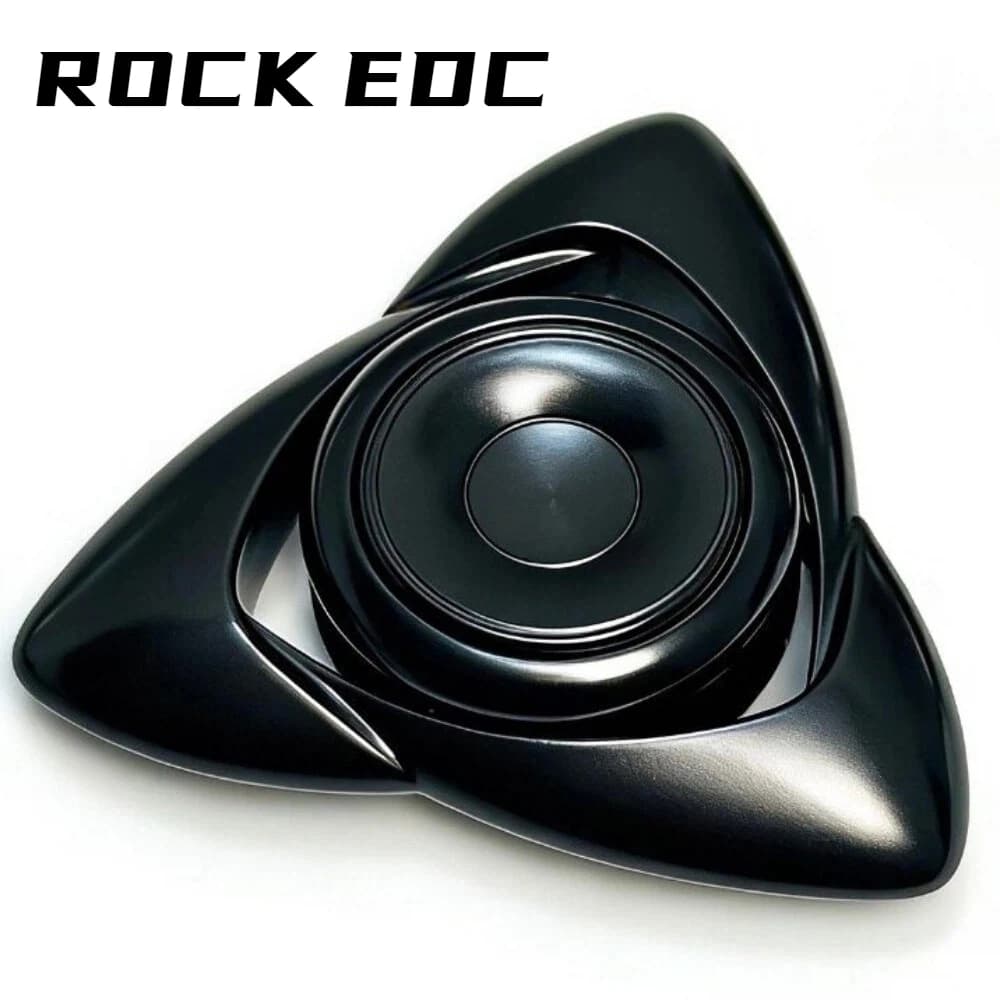 ROCK EDC Wind Fidget Spinner a Tre Lame, Giocattolo Antistress, Gadget per Alleviare l'Ansia, Giocattoli Sensoriali in Metallo per Adulti