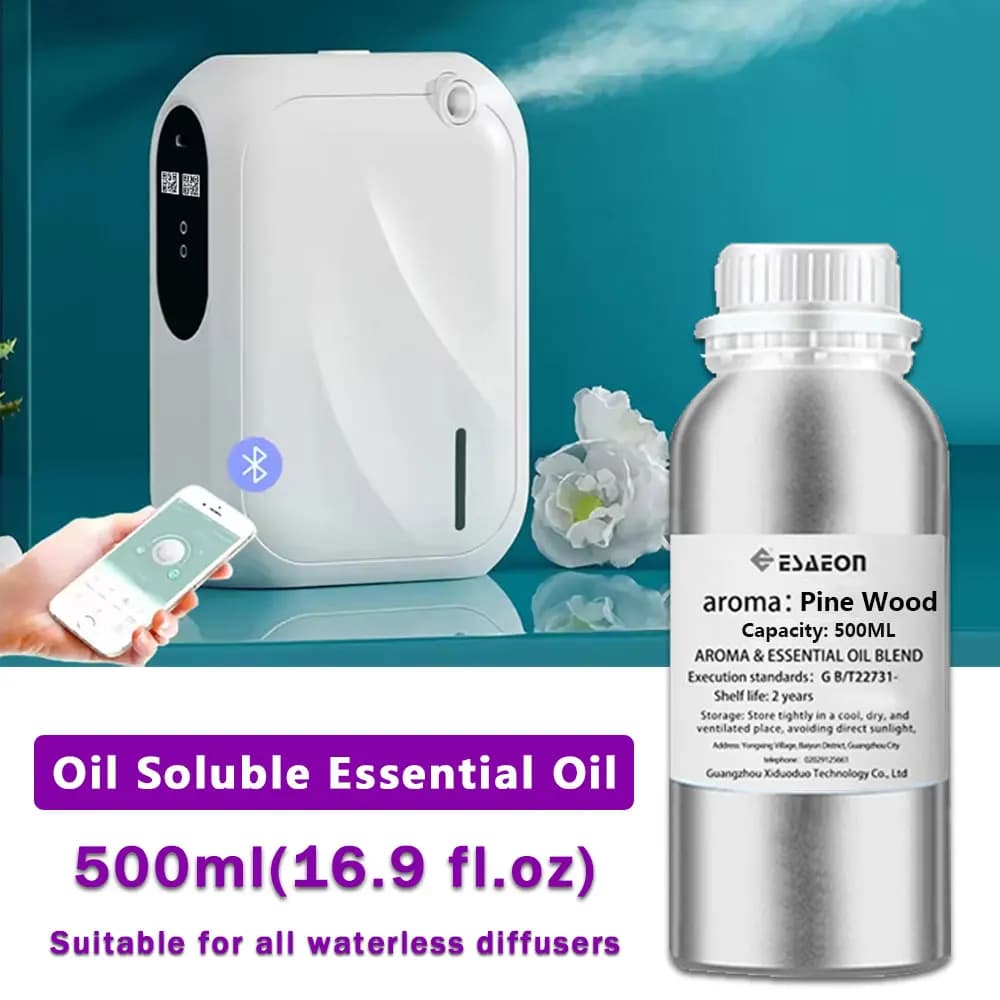 ESAEON 500ml(16.9 fl.oz) Pine Wood/Miss Coco/Cedar Essential Oils - Diffuser Supplement Perfume Oil, For Aroma Fragrance Machine