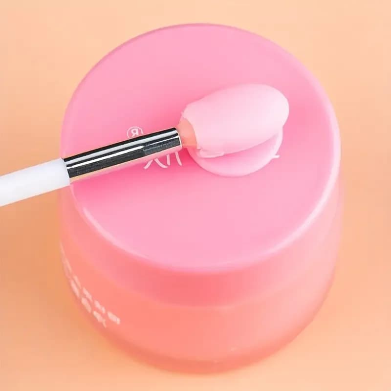 Pennello per labbra in silicone da 3 pezzi mini pennello per maschera per labbra pennello per trucco rossetto portatile applicatore trasparente strumento per trucco in stick nero per occhi