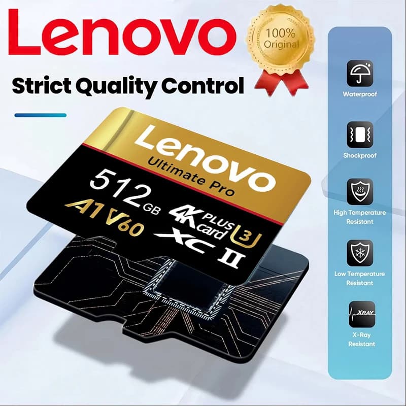 Lenovo Waterproof Micro TF SD 512GB TF Cards Memory Card SD Cards 128GB Quick 64GB Speed 32GB V60 for Dashcam / Gaming / PC