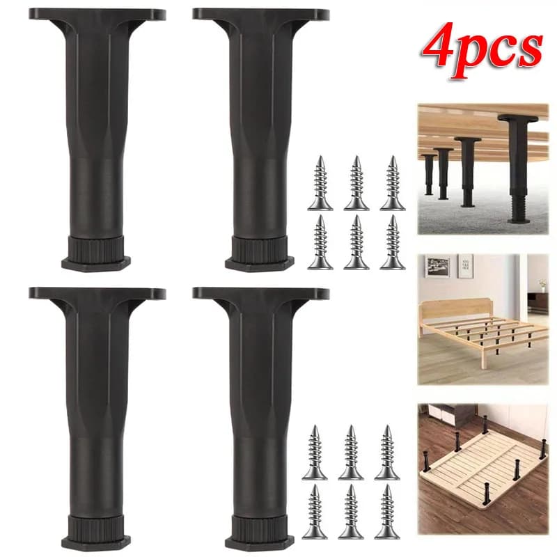 4 pezzi regolabili 6.5 "-11.22" gambe di supporto per mobili con viti accessori hardware per la casa per letti divano mobile TV cassettiere