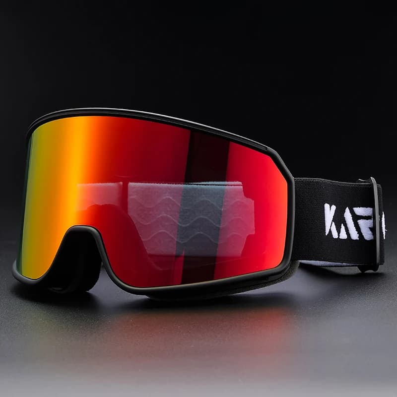 KAROS New Ski Goggles Double Layer Anti-Fog Cylindrical Glasses windproof UV Protection Winter Snowboard Skiing Sports Eyewear