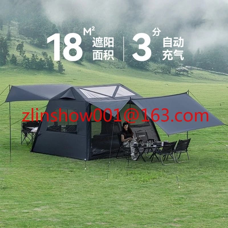 Tenda ad aria Tenda gonfiabile automatica Tenda da campeggio pieghevole portatile a prova di pioggia