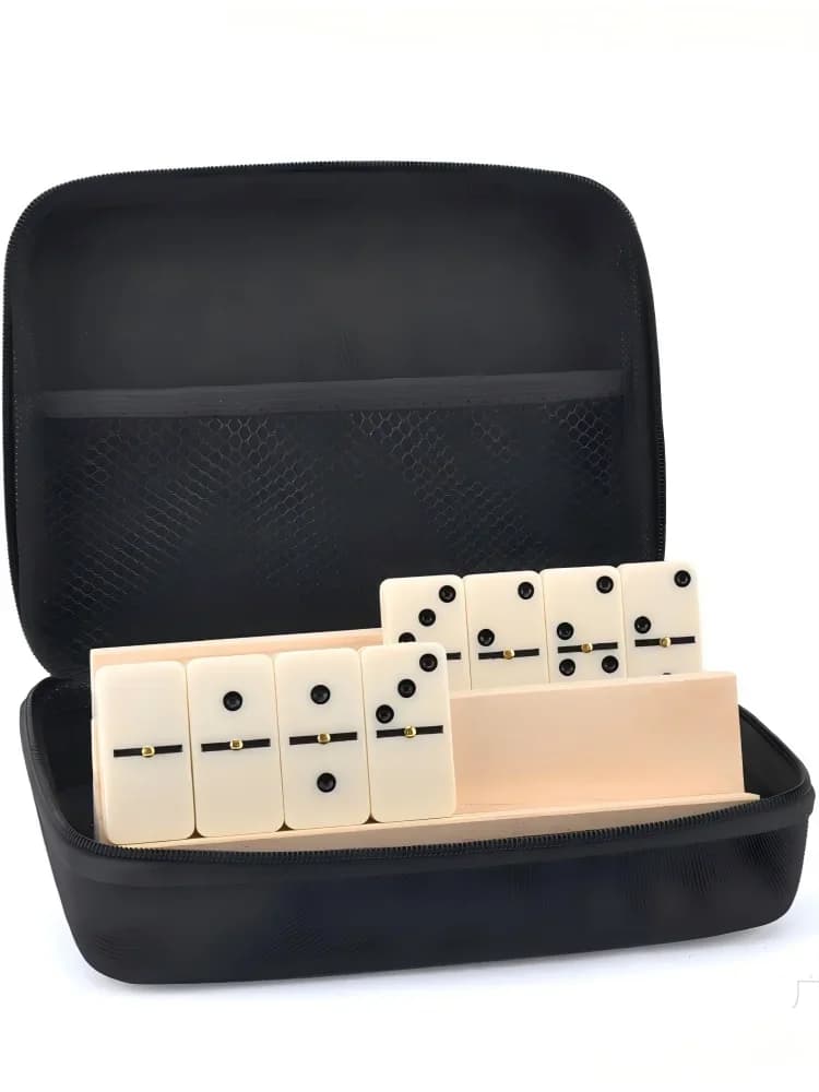 Carta domino multipiano per interni ed esterni Borsa per quattro persone Confezione Puzzle casual Gioco di scacchi e giocattoli di carte