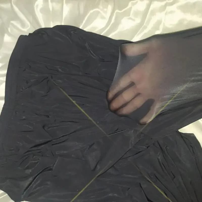 Men Super Elastic Ice Silk Facial Mask Pants Women Lantern Pants See Through Erotic Silky Smooth Touch Trousers Sleeping Bottoms