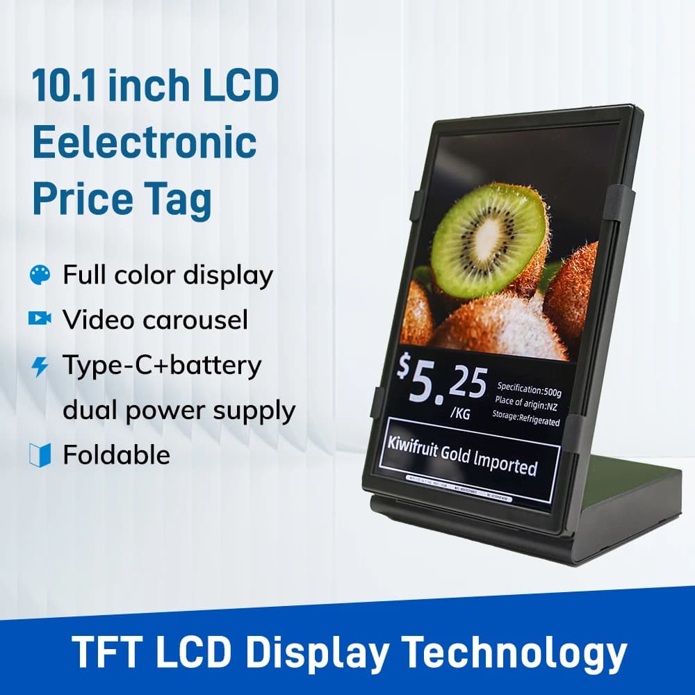 Indoor Digital Photo Frame Welcome Sign Poster Electronic Signage 10.1 LCD No Speaker Video Digital Poster Display
