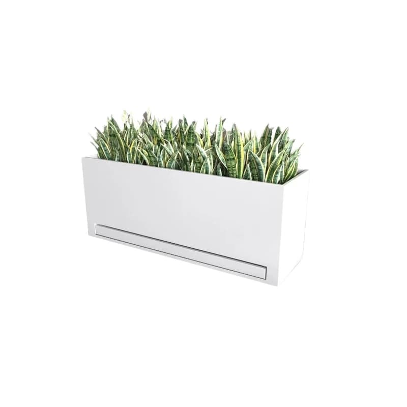 Rectangular planting box for terrace seeds, mall, partition for balcony