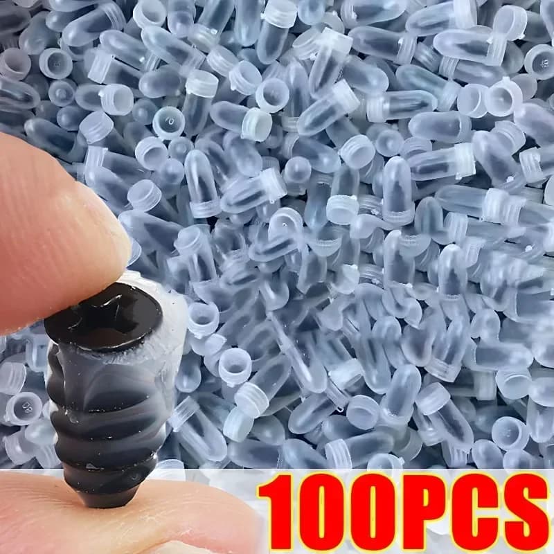 Kit Riparazione Pneumatici Auto 100 Pezzi, Strumenti per Riparazione Forature Tubeless per Moto, Camion, Scooter e Bici
