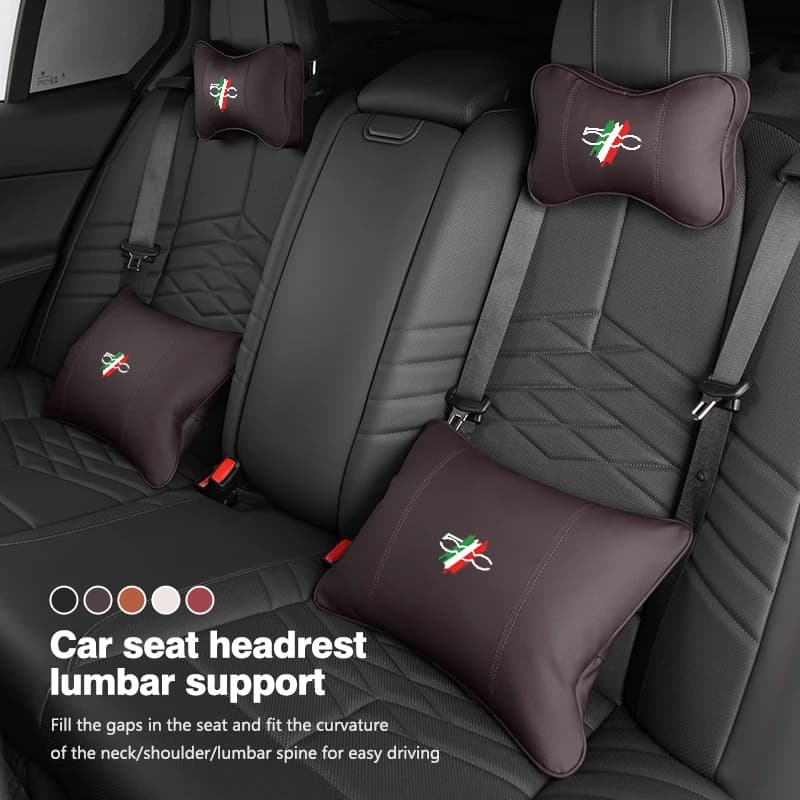 Car Lumbar Support Neck Pillow Waist Support Backrest Cushion For Fiat For 500 5CC 124 125 125 500 695