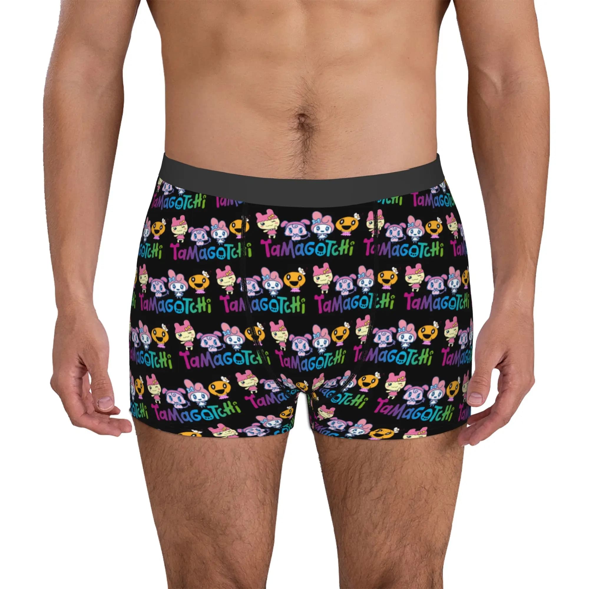 Cartoon Tamagotchi Feed Me Boxer Shorts For Homme 3D Print Game Anime Underwear Panties Briefs Soft Underpants