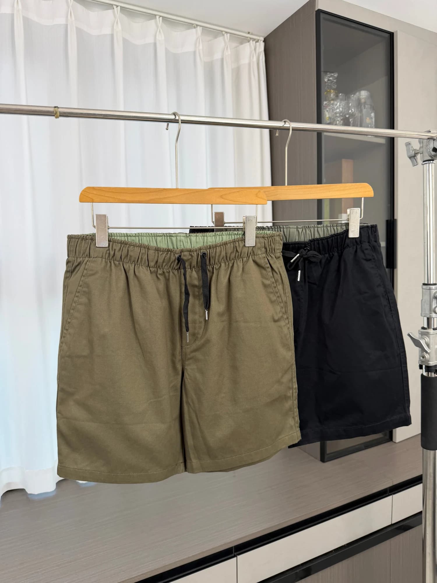 Comfortable Breathable Elastic Waist Shorts Men's Summer Loose Fit Casual Straight Leg Dry Comfortable Shorts Five-Point Pants