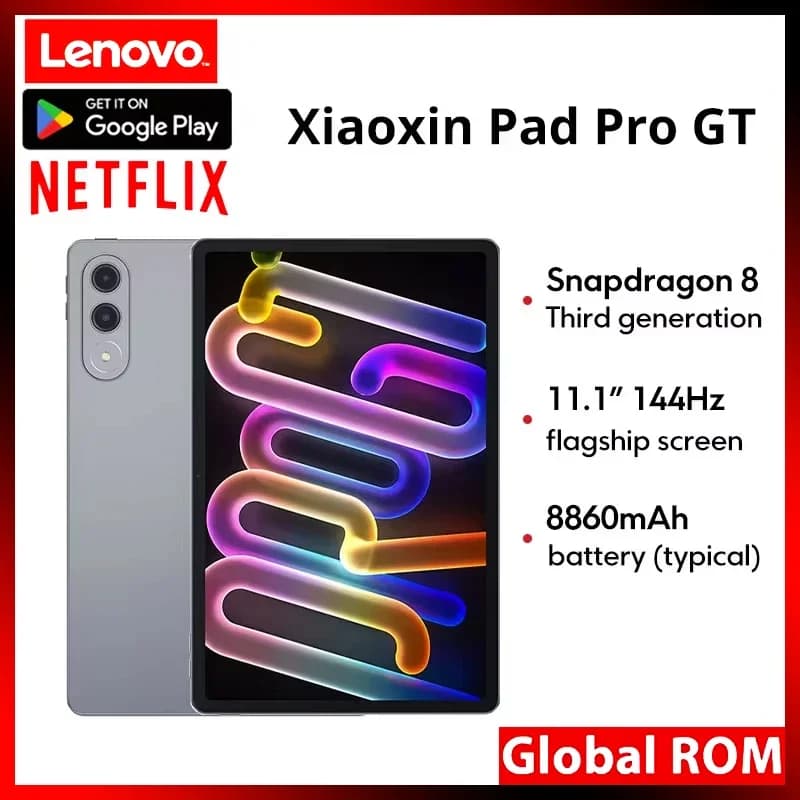 New Lenovo Xiaoxin Pad Pro GT Tablet 11.1'' 3.2K LCD 144Hz Display Snapdragon 8 Gen 3 CN Version 8860mAh Android Pad P