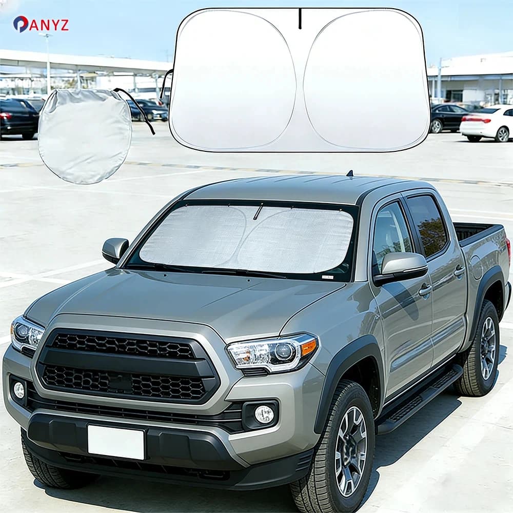 Car Windshield Sun Shade For Toyota Tacoma Avalon 1995-2024 Sunshade Sun Visor Protector Foldable Blocks UV Rays