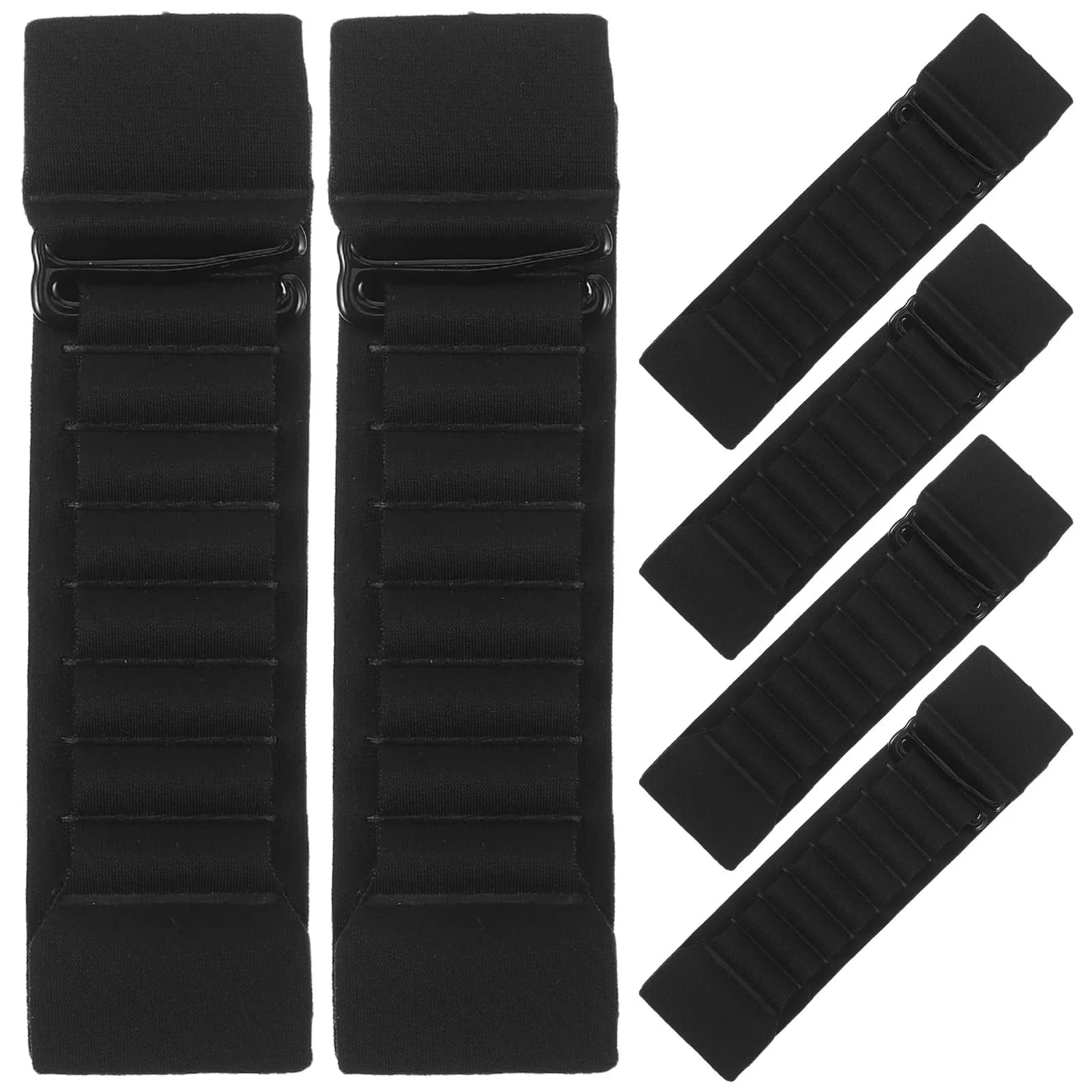 6Pcs Bra Strap Extender Adjustable 8-Hole Elastic Bra Back Buckle Extender Comfortable Support for Sports Bras Swimsuits