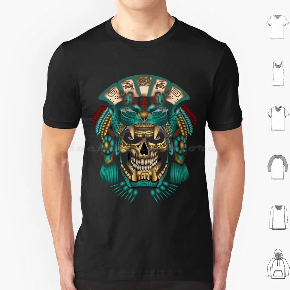 Mascara T Shirt Man Woman Children 6xl Mayas Maya Aztec Mexico Caifanes Skull Calavera Chingon Chingona Mexico Culture