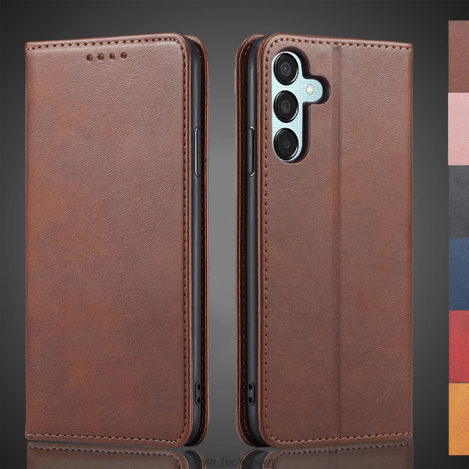 Custodia in pelle con chiusura magnetica per Samsung Galaxy Wide 7 / Wide7, a portafoglio, con funzione flip cover, borsa per telefono, Capa Fundas Coque