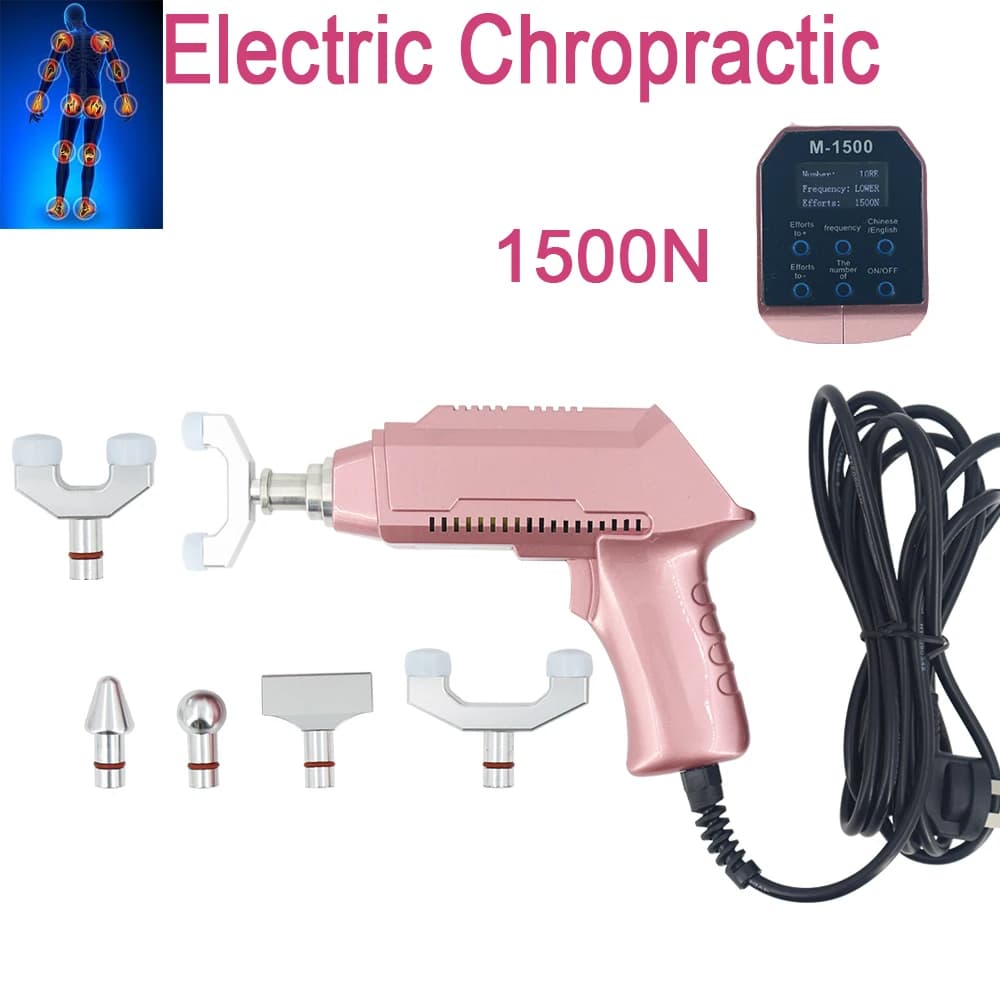 1500N Chiropractic Adjustment Tools 30 Level Adjustable Therapy Spine Correction&Relief Waist Pain Electric Gun Massager