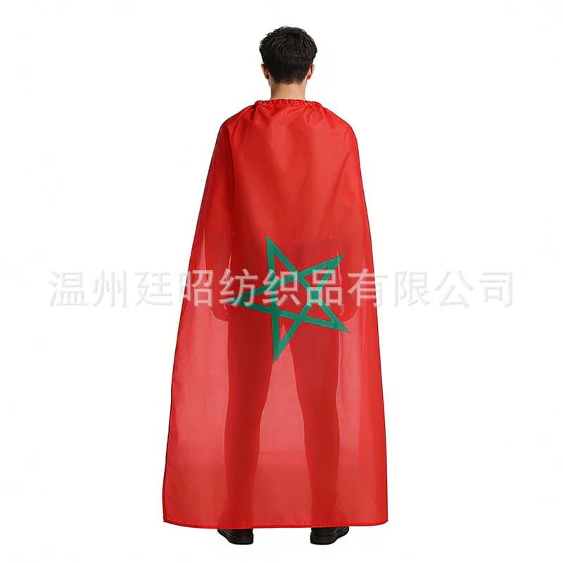 90x150cm Morocco shawl flag Polyester Moroccan Shoulder FLAG Indoor Outdoor Super Poly football 3x5 Feet Maroc Flags