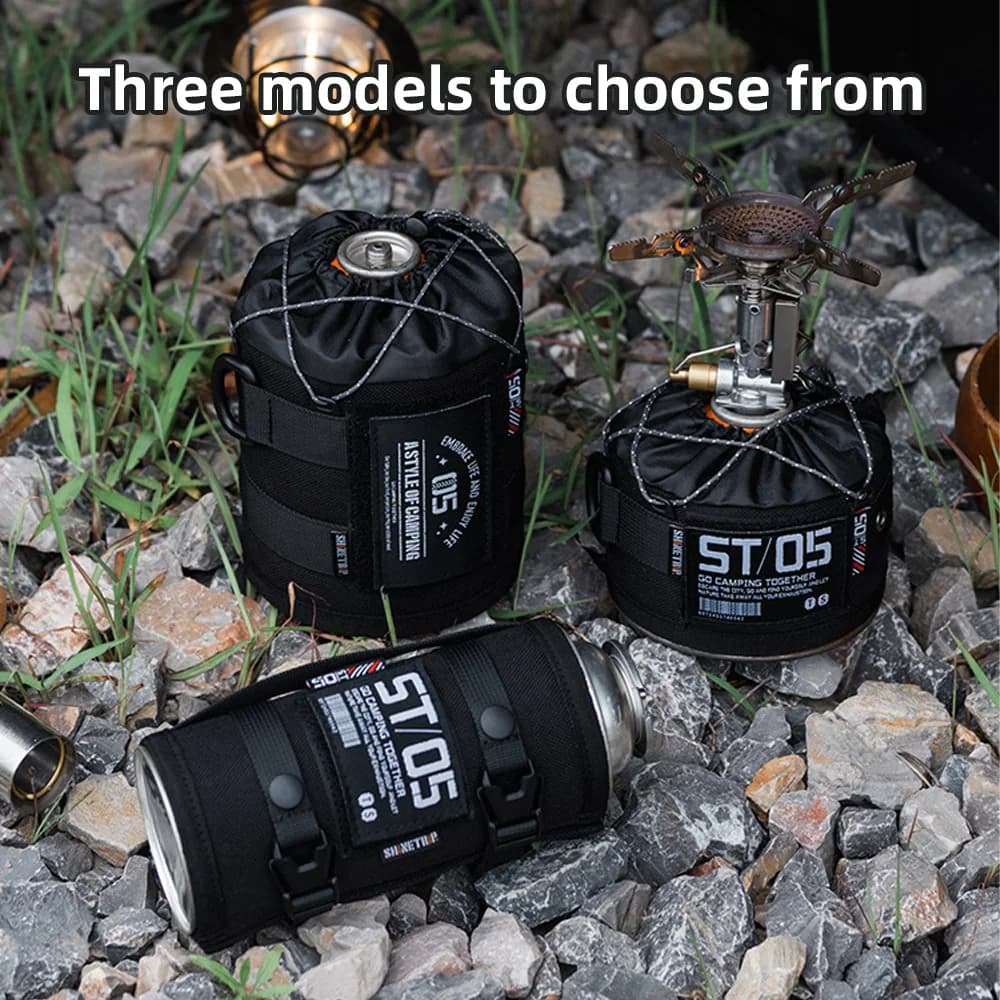 Nylon fuel tank cover portable ventilated camping dustproof gas cylinder sleeve