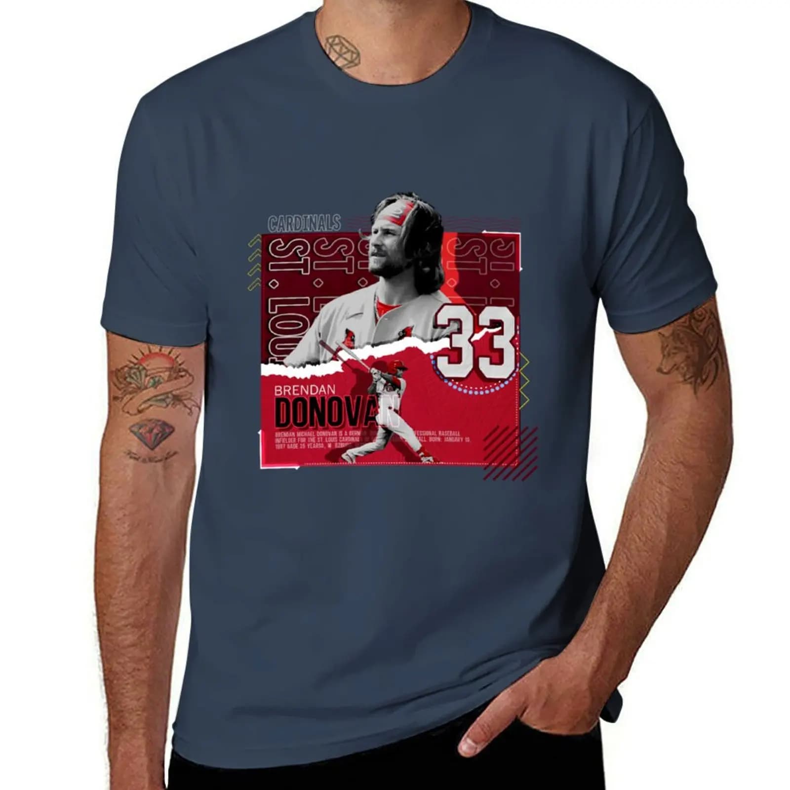 T-shirt Brendan Baseball Donovan T-shirt sportiva da uomo