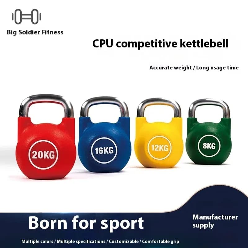 Factory Wholesale Steel Kettlebell Competitive Portable Fitness Pot for Men's Muscle Training Women's Hip Fitness Competitive