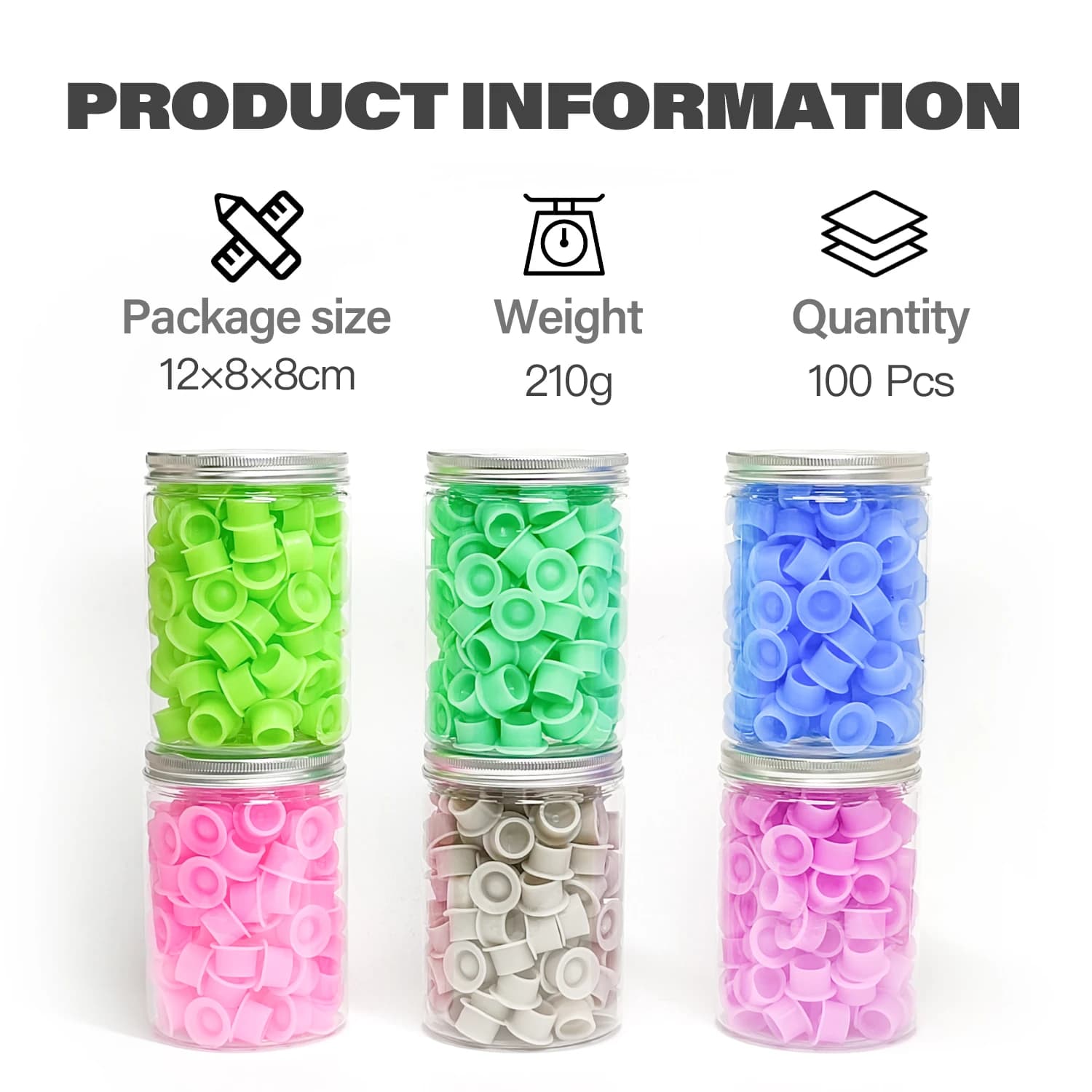 100 bicchieri di inchiostro in silicone per tatuaggi usa e getta, trucco permanente, pigmento da colorare, contenitore per tazze, accessorio per tatuaggi per tatuatori