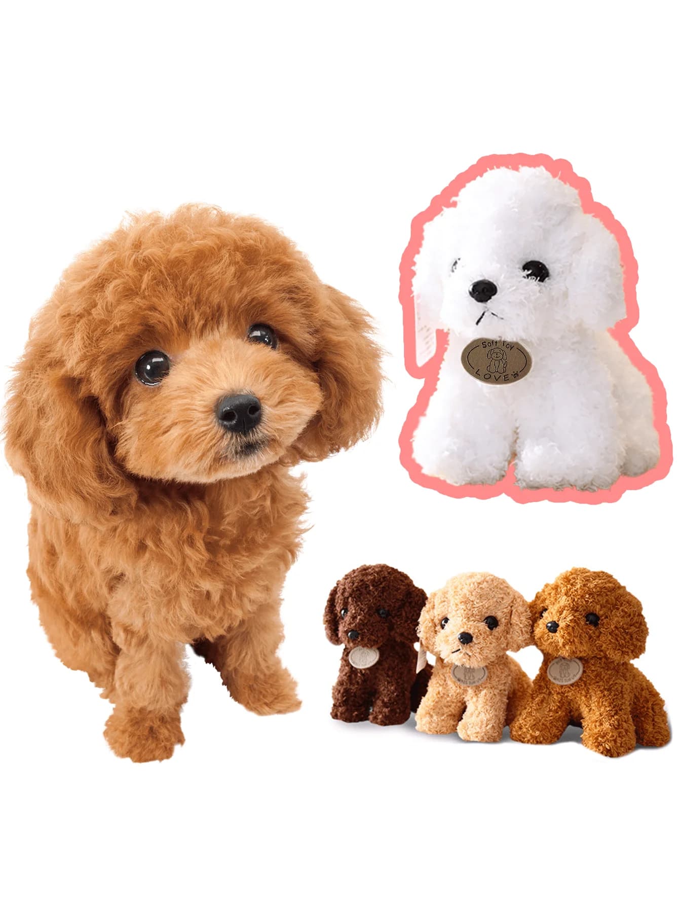 Peluche per cani Teddy per animali domestici Interattivo resistente alla masticazione Cucciolo Dentizione Sollievo dalla noia Morbido peluche per la festa a tema del cane