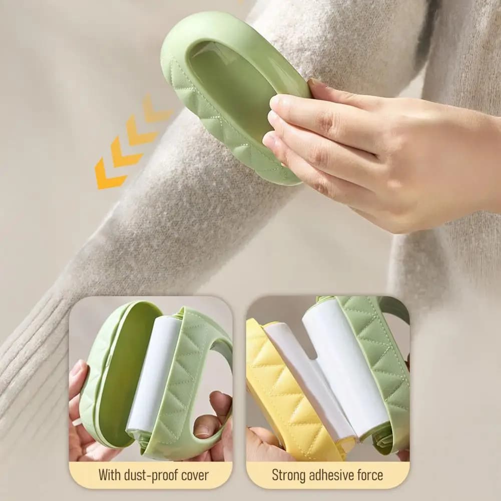 Rullo Levapelucchi Lavabile e Riutilizzabile, Rullo Adesivo in Gomma per Rimuovere Peli da Vestiti, Divani, Tappeti, Mini Spazzola Portatile per Rimozione Pelucchi 95