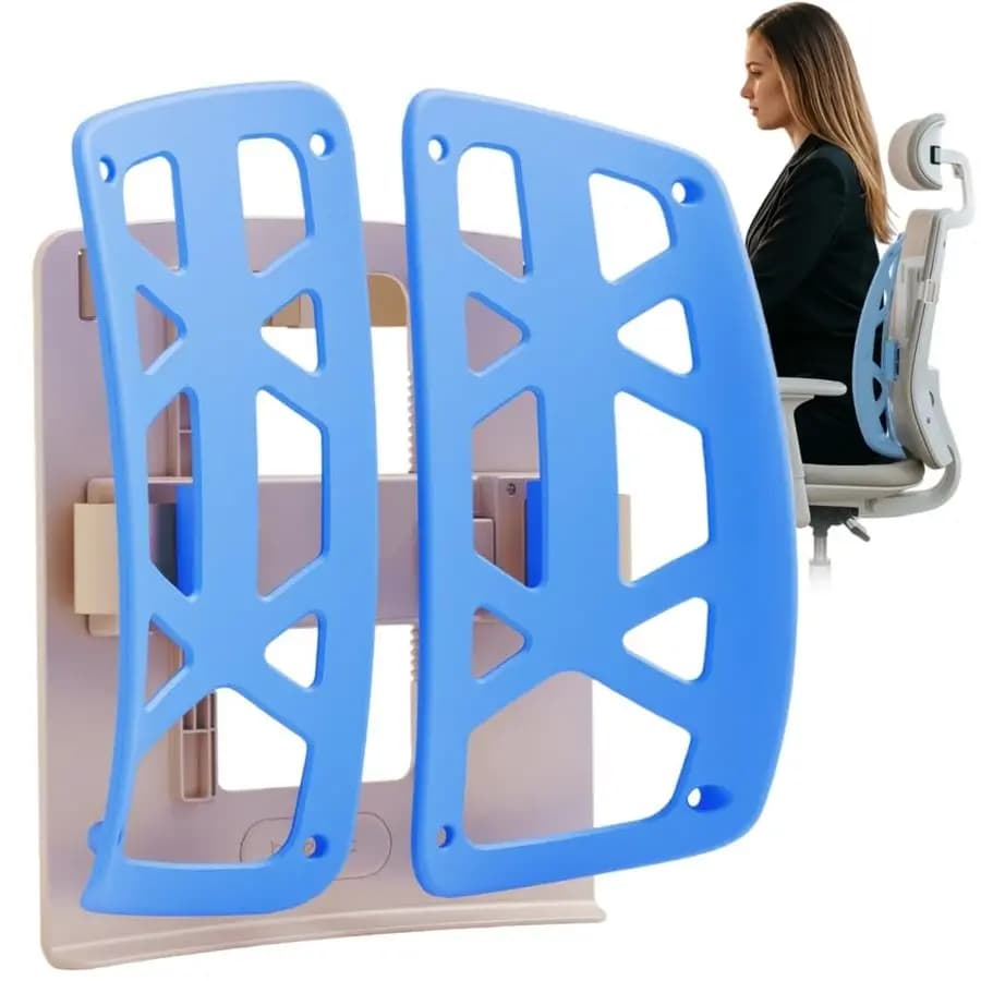 Lumbar support cushion for office chair Ergonomic back support cushion with adjustable height, improves posture, back cushion with