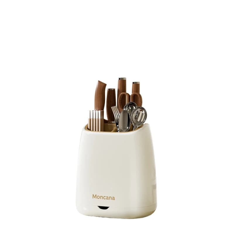 Multi-functional kitchen knifes Exhaust table Surface Sle Tools Storage Ra Integrated box Pipe for chopstis