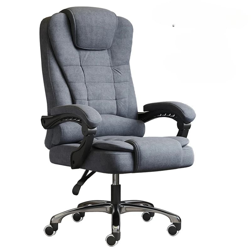 Sedia da gioco da scrivania ergonomica direzionale Sedia relax reclinabile per computer Poggiapiedi d'attesa su ruote Home Office