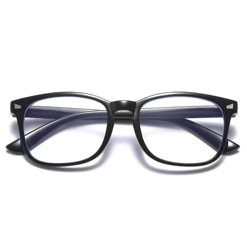 1pc Square Rivet Fashion Anti Blue Light Glasses for Daily Commute, Fashion Glasses|Riveted Frame Design|Lightweight Eyewear