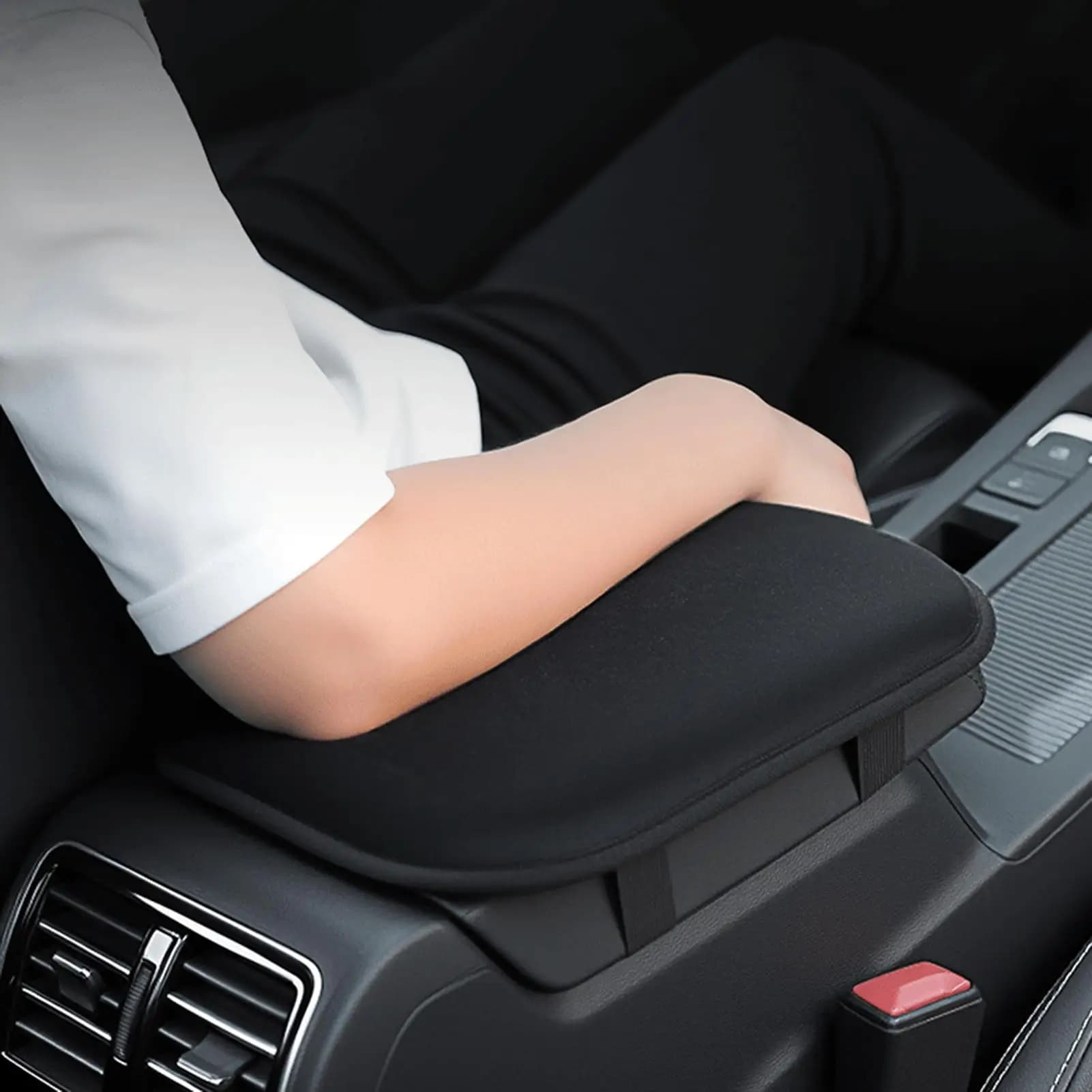Cushion for Car Armrest, Support for Rubber, Cover for Central Console for Cars, Trucks, SUVs, Seats, Guide, Pendolarism, Road Trips